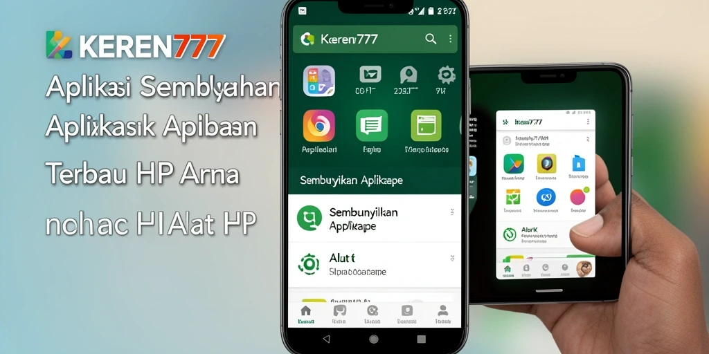 Antarmuka KEREN777 yang sederhana dan efektif untuk menyembunyikan aplikasi.