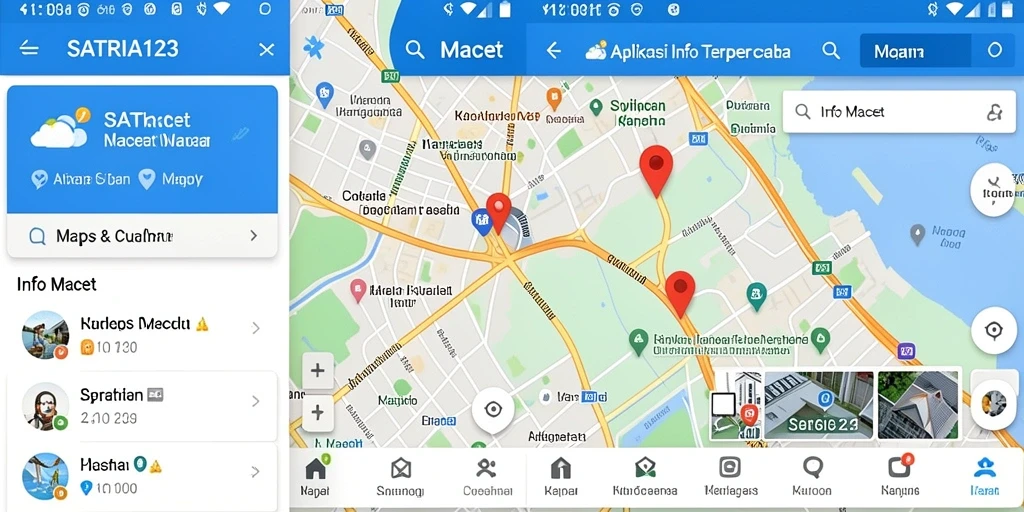Antarmuka SATRIA123 menampilkan informasi lalu lintas yang jelas dan mudah dipahami.