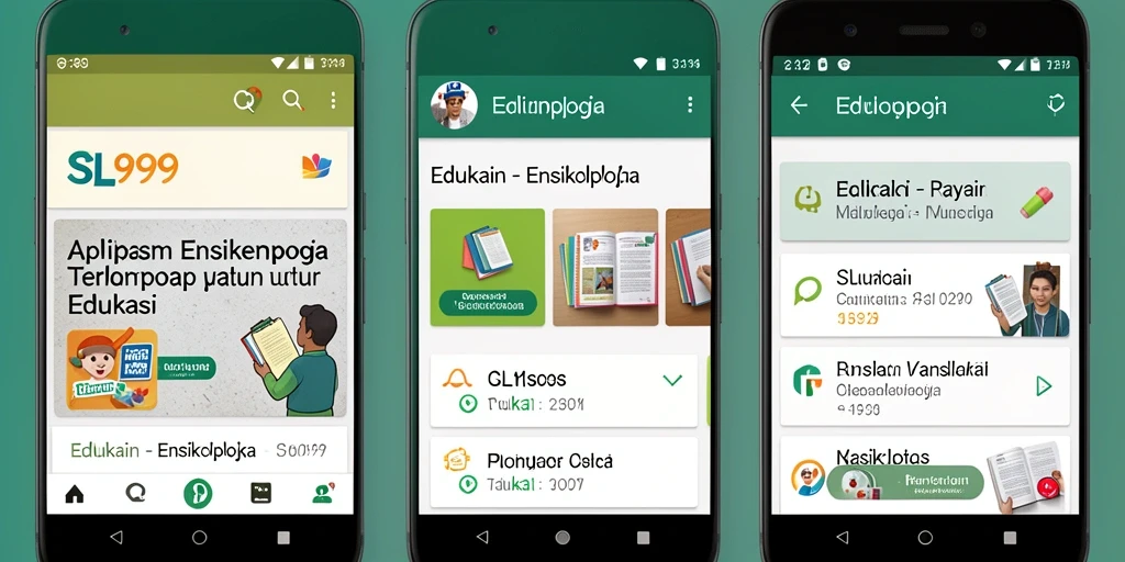 Tampilan antarmuka SL999 yang menarik dan mudah digunakan untuk akses informasi.